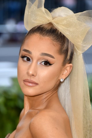 Image may contain Clothing Hat Apparel Face Human Person Ariana Grande and Hair