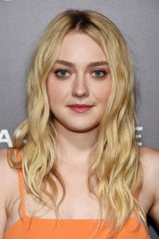 Image may contain Human Blonde Teen Kid Child Person Dakota Fanning Face Hair and Haircut