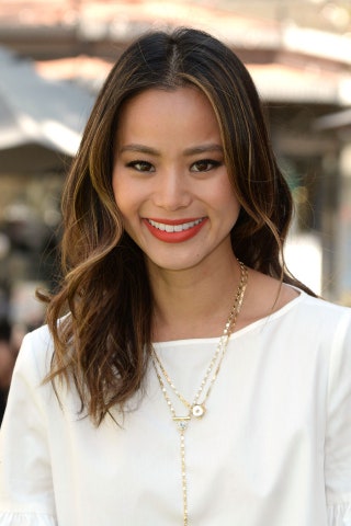 Image may contain Human Person Necklace Jewelry Accessories Accessory Jamie Chung and Pendant