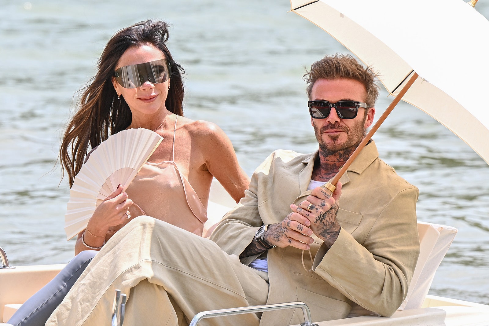 Jacquemus Runway Gigi Goes Sheer And Kendall Goes Trouserless As Beckhams Watch From Boat