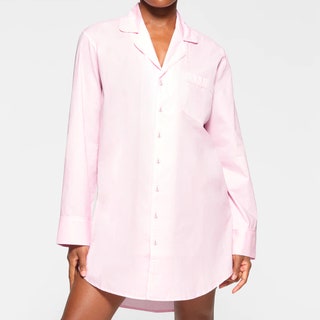 Cotton Poplin Sleep Button Up Dress 58 Skims  Why we love it Kim Kardashian can do no wrong and this button up...