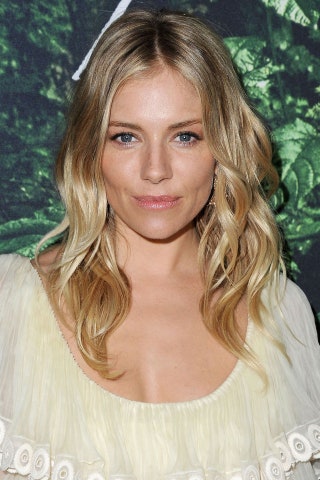 Image may contain Sienna Miller Face Human Person Blonde Teen Kid Child Clothing Apparel Plant and Hair