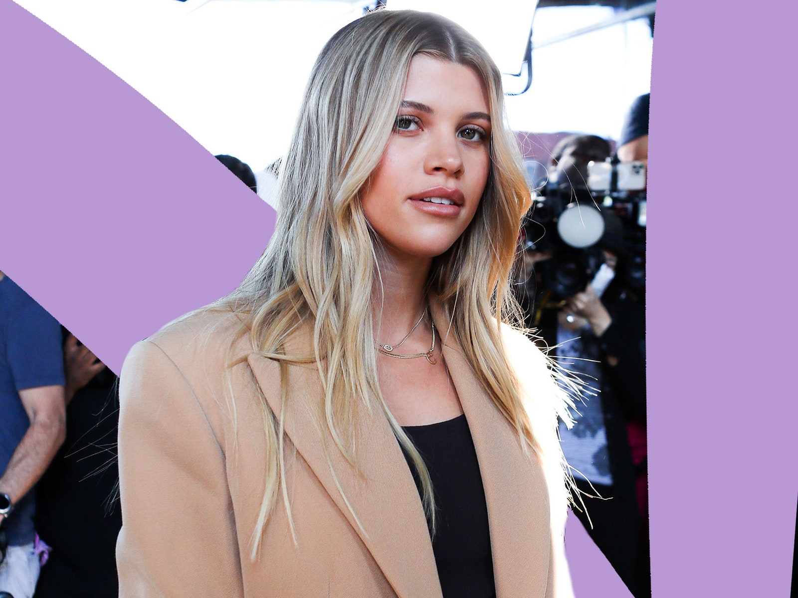 Sofia Richie Grainge revived the side parting in ultra-sheer Chanel