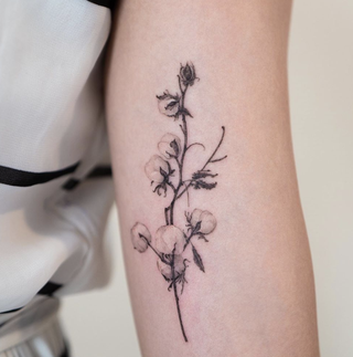 Cotton Flowers tattoo