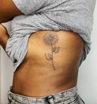 mum flower tattoo
